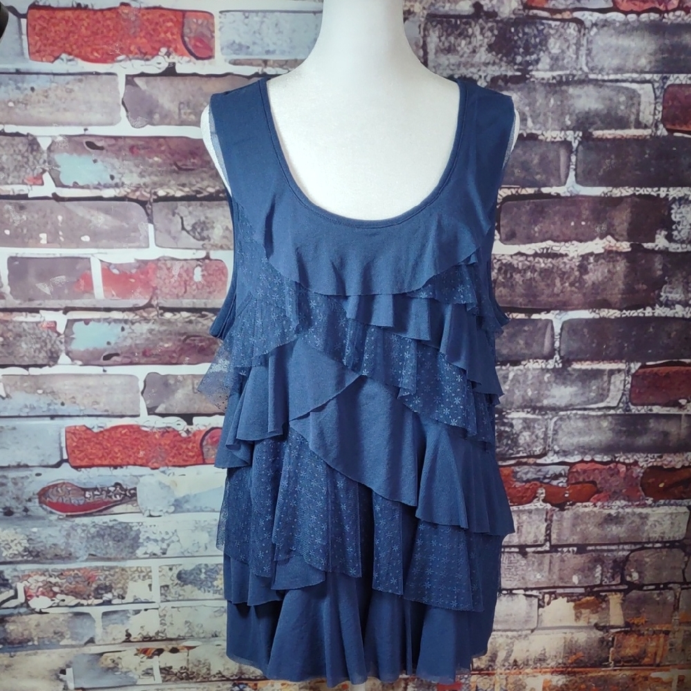 Chico's "Heirloom" Mesh Tank